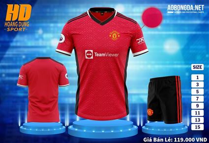 Áo Bóng Đá Trẻ Em CLB Man United Đỏ Sân Nhà 2023-2024